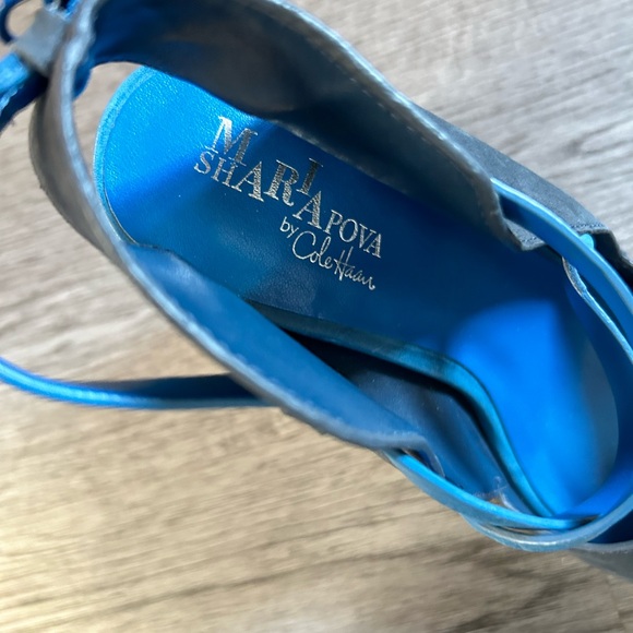 Maria Sharapova by Cole Haan Blue Platform Sandals | 8 - Picture 5 of 10